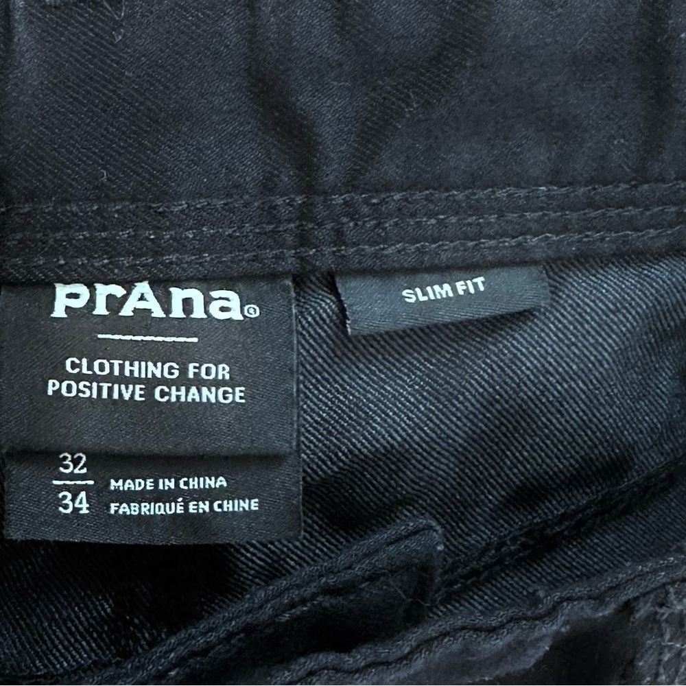 PrAna Slim Fit Black 32/34 - Picture 7 of 7